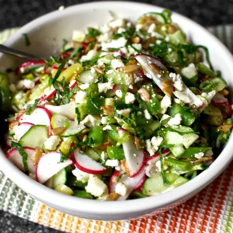 Chop Chop Salad, Chop Salad, Salad With Feta, Chop Chop, Smitten Kitchen, Chopped Salad, Radishes, Soup And Salad, Good Eats