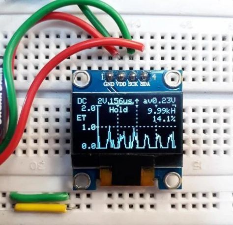 Arduino Nano 20KHz Pocket Sized Digital Oscilloscope. : 17 Steps (with Pictures) - Instructables Arduino Display, Arduino Lcd, Japanese Website, Esp8266 Projects, Microcontroller Board, Arduino Projects Diy, Arduino Cnc, Batteries Diy, Robotics Projects