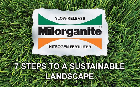 How to Create a Sustainable Landscape | Milorganite Milorganite Fertilizer, Lawn Renovation, Fall Lawn Care, Organic Lawn Care, Spring Lawn Care, Fall Lawn, Straw Bale Gardening, Lawn Fertilizer, Sustainable Landscaping