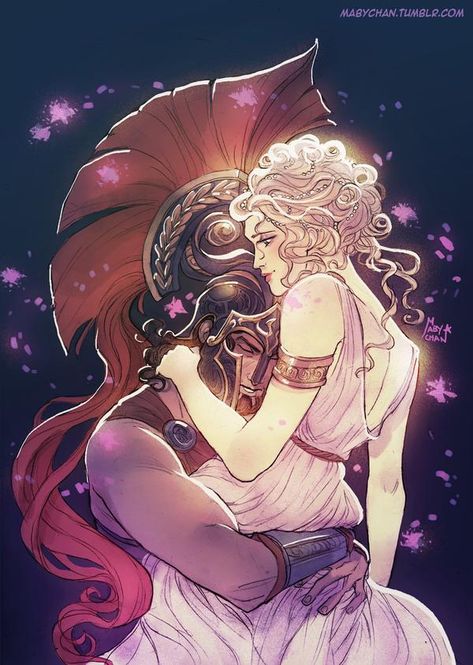 Aphrodite Aesthetic, Fantasy Art Couples, Aphrodite Goddess, Greek Mythology Gods, Greek Gods And Goddesses, Greek And Roman Mythology, Greek Mythology Art, Hades And Persephone, Shiva Shakti