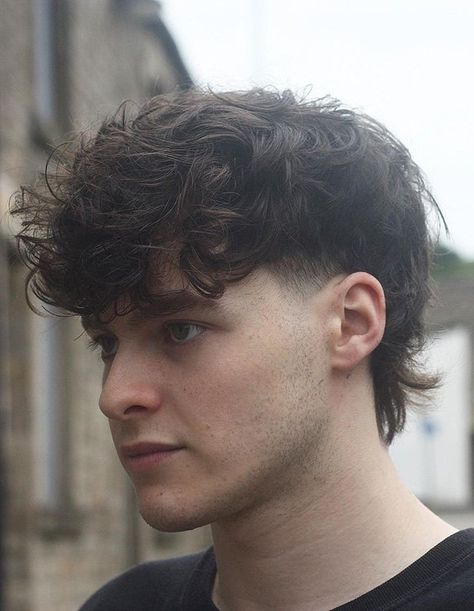 Textured Fringe Mullet Men, Curly Modern Mullet Men, Modern Mullet Hairstyle Mens, Mens Modern Mullet Haircut, Half Mullet, Mullet Haircut Mens, Wavy Mullet Hair Men, Haircuts For Men Mullet, Modern Day Mullet