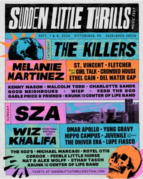 Music Festival 2024 Lineup News: Who's Playing Where and When - Thrillist Indie Festival, Essence Festival, Rolling Loud, Music Festival Poster, Mayday Parade, Gospel Singer, Wiz Khalifa, Song Of The Year, The Killers