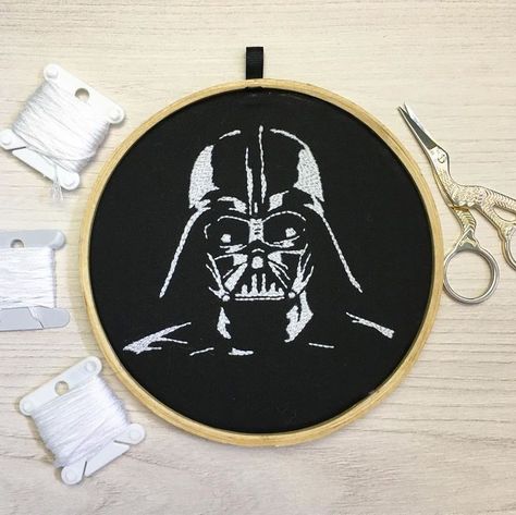 Star Wars Embroidery, With You, Hand Embroidery Projects, Cute Embroidery, Embroidery Patterns Free, Embroidered Bag, Embroidery Inspiration, The Force, Embroidery Projects