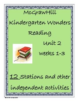 McGraw Hill Wonders Stations and Activities for Kindergart Wonders Kindergarten, Reading Quotes Kids, Wonders Reading Programs, Wonders Reading Series, Mcgraw Hill Wonders, Kindergarten Units, Reading Wonders, Reading Unit, Kindergarten Curriculum