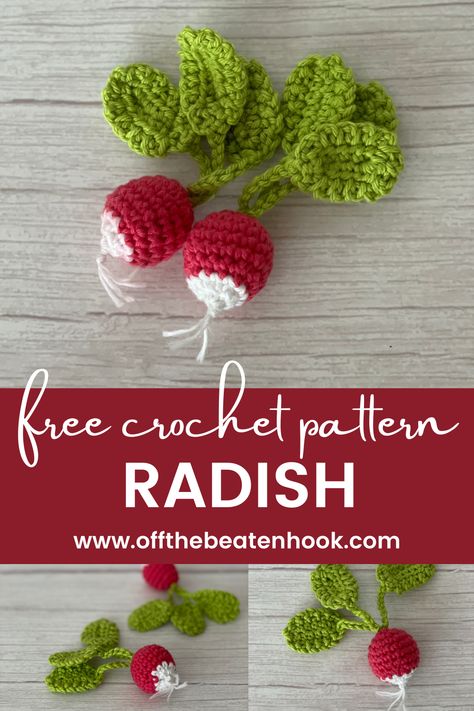 Crochet Olive Free Pattern, Veggie Crochet Free Pattern, Raspberry Crochet Free Pattern, Garlic Crochet Free Pattern, Crochet Radish Free Pattern, Crochet Pasta Pattern Free, Crochet Toys For Dogs, Crochet Play Food Free Pattern Kids, Free Crochet Fruit And Veg Patterns