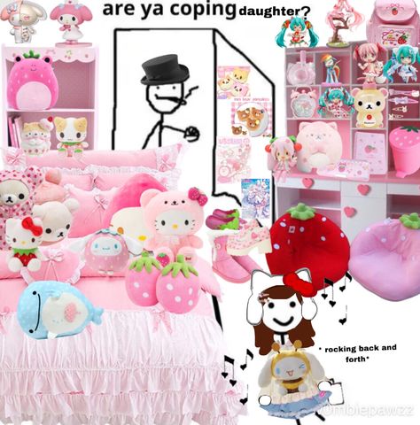 cutecore
are ya winning son?
are ya coping, son?
cutecore room
plushies
stuffed animals
autism
autistic
special interest Are Ya Coping Daughter, Are Ya Coping, Cutecore Room, Well Well, Princess Castle, Im Going Crazy, The Only Way, Mood Pics, Cool Gifs