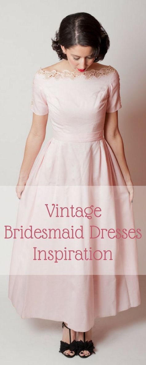 Vintage Bridesmaid Dresses 50s, Retro Bridesmaid Dresses, Vintage Style Bridesmaid Dresses, Dress Upcycle, Wedding Bridesmaid Dress, Vintage Bridesmaid Dresses, Vintage Bridesmaids, Pumpkin Wedding, Fairy Wedding Dress