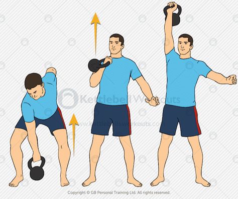 Discover how to perform the kettlebell clean and press and also the finer details that are required for this full body kettlebell exercise. Kettlebell Press, Upper Body Kettlebell Workout, Kettlebell Arm Workout, Kettlebell Workout Routines, Kettlebell Snatch, Kettlebell Clean, Best Kettlebell Exercises, Kettlebell Benefits, Full Body Kettlebell Workout