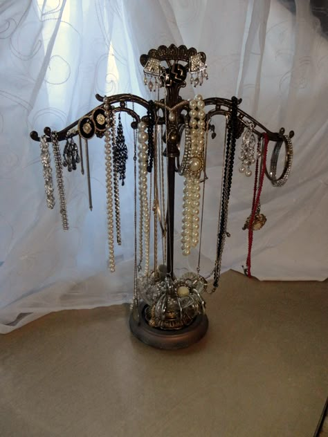 Antique Jewelry Holder, Vintage Jewelry Organizer, Vintage Jewelry Holder, Tree Jewelry Holder, Jewlery Holder, Display Tree, Jewellery Stand, Diy Jewelry Display, Antique Lamp