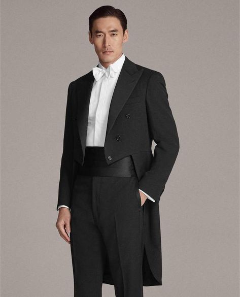 Tailcoat Tuxedo, Wedding Attire, What To Wear, Suit Jacket, Ralph Lauren, Purple, How To Wear