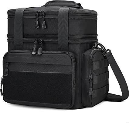 #ad Gafetrey Tactical Lunch Box for Men, Insulated Lunch Bag Adult, Thermal Lunchbox Leakproof Waterproof Cooler Bag, Dual Compartment Lunch tote, Large Lunch Pail for Work Office Camping Travel(Black) Lunch Boxes For Men, Mens Lunch Bag, Lunch Pail, Picnic Backpack, Thermal Lunch Box, Cold Food, Insulated Bag, Lunch Containers, Insulated Lunch Box