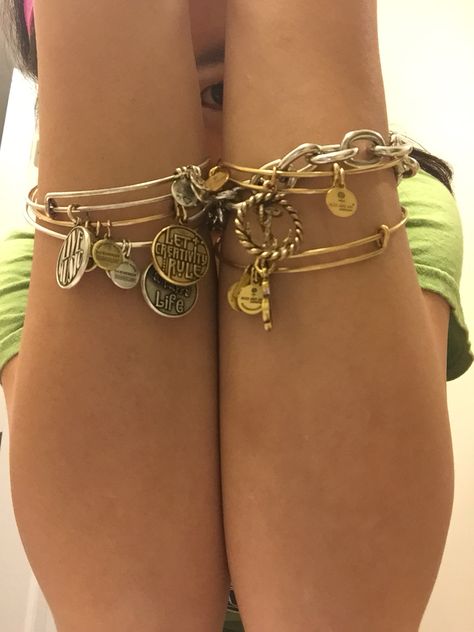 Stacking bracelets ideas.  #bangles #jewelry #ALexAndAni Alex And Ani Bracelets Stacked, Cute Jewelry Ideas, Unrealistic Wishlist, Bracelets Stacked, Bracelets Ideas, Stacking Bracelets, Alex And Ani Bracelets, Bangles Jewelry, Alex And Ani