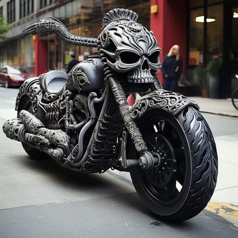 Gothic Motorcycle, Custom Bikes Cafe Racers, Custom Motorcycles Bobber, Custom Built Motorcycles, Custom Motorcycles Harley, Electric Bike Kits, Image Moto, Fantasy Cars, Custom Street Bikes