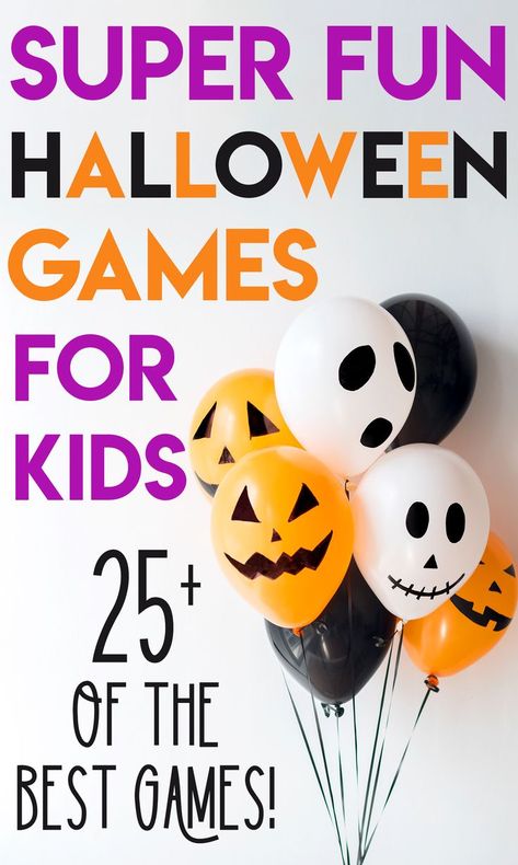 Diy Halloween Party Games, Fun Halloween Games For Kids, Halloween Party Games For Kids, Halloween Party For Kids, Easy Halloween Games, Diy Halloween Party, Fun Halloween Party Games, Halloween Party Activities, Party Games For Kids