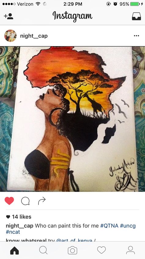 Tatt Canvas Painting Black, Africa Tattoos, American Wall Art, African American Wall Art, African Sunset, African Paintings, Beauty Posters, Landscape Wall Decor, Wall Canvas Painting