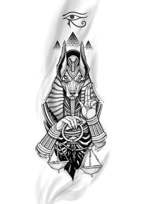 Anubis Libra Tattoo, Anubis With Scales Tattoo, Tattoo Of Anubis, Anubis Tattoo Design Ideas Men, Anubis Scales Tattoo, Anubis Tattoo Men Ideas, Annunaki Tattoo, Anubis Tattoo Stencil, Anubis Tattoo Design Ideas