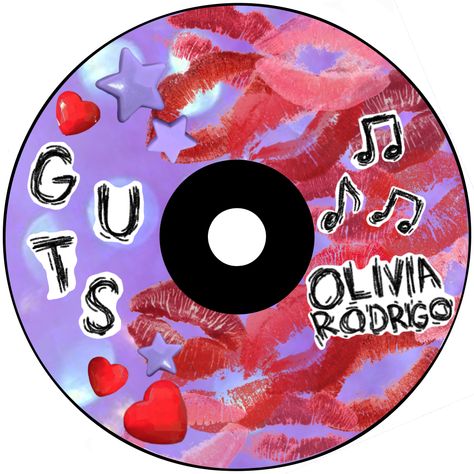 GUTS CD Olivia Rodrigo designed by me :) GUTS SOUR guts sour Olivia Rodrigo sophomore album Cd Painting Ideas Easy, Cd Painting Ideas, Sour Olivia Rodrigo, Art Cd, Cd Idea, Vinyl Paintings, Cd Wall Art, Vinyl Art Paint, Cd Aesthetic