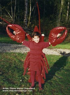 Lobster Halloween, Sew Costume, Drag Costume, Lobster Costume, Sew Halloween Costume, Theatrical Costumes, Costume Carnaval, Design Catalog, 3d Fabric