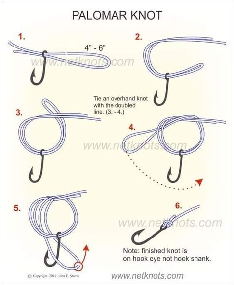 Fishing Knots Step By Step, Palomar Knot Fishing, Fishing Knots Tutorials, Uni Knot, Palomar Knot, Fishing Line Knots, Fishing Hook Knots, Hook Knot, Wildlife Facts