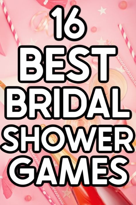 The best bridal shower games ever! They're fun, great for all ages, and perfect for a regular bridal shower or a coed one! Bridal Shower Ideas Games, Hilarious Bridal Shower Games, Best Bridal Shower Games, Bridal Shower Games Prizes, Bridal Shower Games Funny, Bridal Party Games, Bridal Shower Inspo, Fun Bridal Shower Games, Bridal Shower Activities