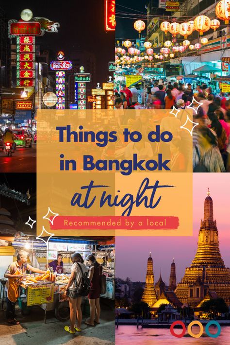 Bangkok At Night, Indoor Things To Do, Bangkok Nightlife, Khao San Road, Things To Do In Bangkok, 1st Night, Tips For Traveling, Night Live, Local Guide