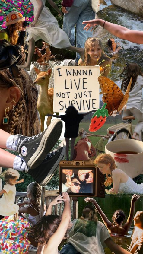 I wanna live not just survive #wallpaper #art #vintage #vibes #growingup #girls #nature #life Survive Wallpaper, Just Living Life, Nature Life, Small Fan, Wallpaper Art, Living Life, Live Your Life, Vintage Vibes, My Vibe