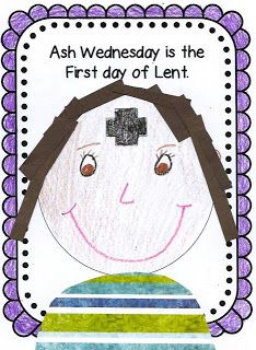 Faith Filled Freebies: Ash Wednesday Craft Ash Wednesday Kindergarten, Ash Wednesday Crafts For Kids, Ash Wednesday Crafts, Ash Wednesday For Kids, Lent Crafts, Lent Ideas, Lenten Activities, Religion Activities, Catholic Schools Week