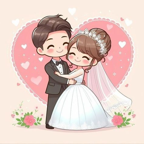 Best Wedding Cards Designs, Id Card Photo, Up Carl Y Ellie, Bride Images, Wedding Cartoon, Bride And Groom Cartoon, Wedding Couple Cartoon, Bride Quotes, Groom And Bride