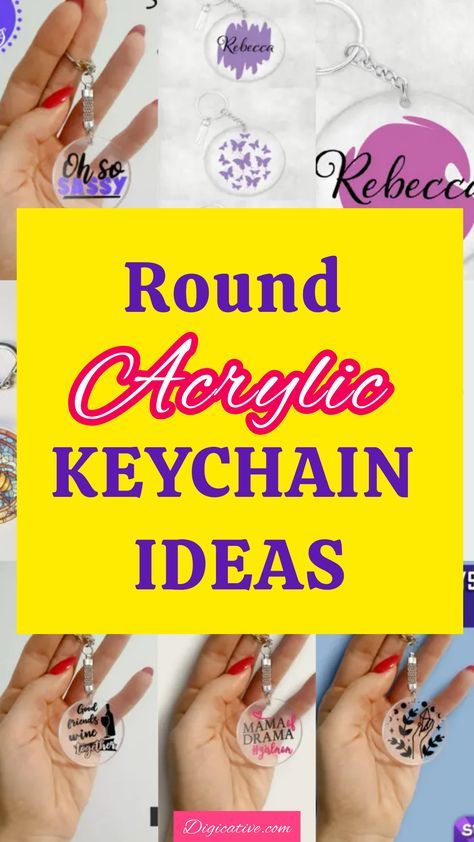 Cricut circle acrylic keychains are trendy these days and are very easy to make. You will enjoy these DIY keychains specifically Cricut circle acrylic keychain ideas. Cricut Key Chains, Diy Resin Keychain Ideas, Circle Acrylic Keychain Ideas, Acrylic Keychain Ideas Vinyl, Acrylic Keychains Diy Cricut, Round Acrylic Keychain Ideas, Cricut Keychains Diy Acrylic, Cricut Keychain Ideas, Key Chains Ideas