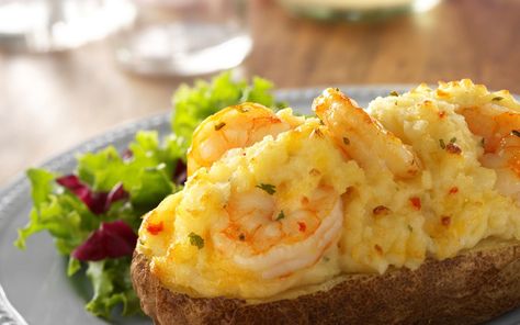 Justin Wilson Recipes, Twice Baked Potato Recipe, Recipe With Shrimp, Baked Potato Recipe, Shrimp Stuffed, Twice Baked Potato, Stuffed Baked Potatoes, Easy Potato Recipes, Baked Potato Recipes