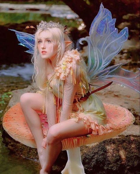 Fairy Aesthetic Art Drawing, Fairy Photography Aesthetic, Fairy Reference Photo, Fairy X Human, Pixie Photoshoot, Fairy Poses Drawing, Fairy Reference Pose, Faerie Photoshoot, Fairy Pose Reference