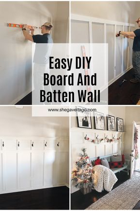 Easy Board And Batten Wall, Easy Board And Batten, Diy Board And Batten Wall, Batten Diy, Diy Board And Batten, Batten Wall, Living Room Ideas Farmhouse, Board And Batten Wall, Board And Batten