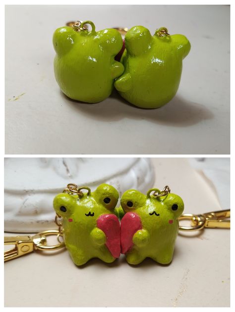 Things To Make For Your Boyfriend Out Of Clay, Clay Art Gift For Boyfriend, Bff Clay Ideas, Ceramic Ideas For Boyfriend, Clay Boyfriend Gifts, Clay Matching Keychain, Cute Air Dry Clay Ideas For Boyfriend, Cute Clay Gifts For Boyfriend, Clay Crafts Couple