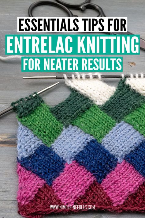 Entrelac Blanket Knitting Pattern, Entrelac Knitting Pattern Free, Stash Buster Knitting Patterns, Advanced Knitting Techniques, Types Of Knitting Stitches, Types Of Knitting, Entrelac Knitting, Intermediate Knitting Patterns, Advanced Knitting