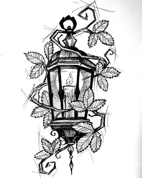 Stained Glass Window Tattoo, Ladder Drawing, Tattoos Feminine, Lamp Drawing, Ethereal Tattoos, Window Tattoo, Tattoos Abstract, Tattoo School, Friendship Tattoo