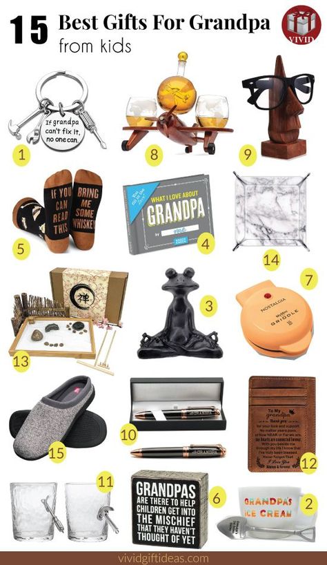 Best Gifts For Grandpa From Kids | Fathers Day gifts for grandfather Grandfather Fathers Day Gifts, Grandpa Gifts For Christmas, Birthday Gift For Grandfather, Diy Christmas Gifts For Grandpa, Birthday Gifts For Grandfathers, Fathers Day Gifts Ideas For Grandpa, Christmas For Grandparents, Gifts For Grandpa Christmas, Gift Ideas For Grandfather