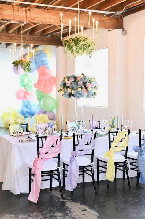 Untitled Pastel Wedding Ideas, Bridal Shower Theme Ideas, Foundry Wedding, Pastel Wedding Theme, Gay Wedding Ideas, Cake Classic, Rainbow Polka Dots, Watercolor Cake, Whiskey Bar