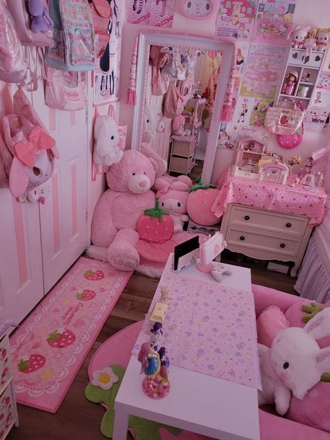 Sanrio Bedroom, Sanrio Room, Kawaii Room Ideas, Hello Kitty Room Decor, Baby Crawling Mat, Hello Kitty Bedroom, Sofa Carpet, Baby Crawling, Kawaii Bedroom