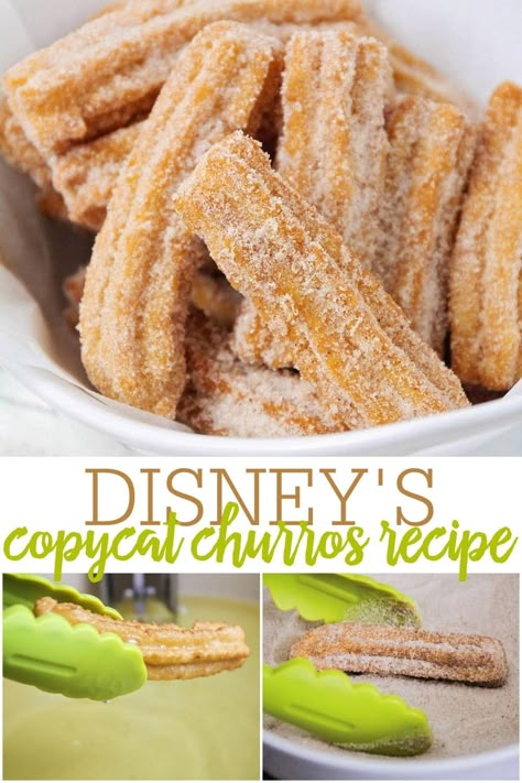 Make Churros, Homemade Churros Recipe, Churro Recipe, Easy Churros, Easy Churros Recipe, Homemade Churros, Chocolate Fudge Sauce, Churros Recipe, Eating On A Dime