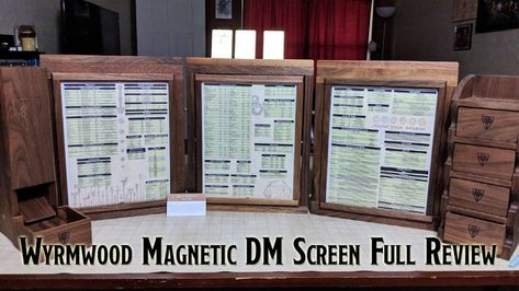 13 Easy DIY DM Screen Ideas Dm Setup Dnd, Custom Dm Screen, Dm Screen Diy, Diy Dm Screen, Wyrmwood Gaming, Dragons Reference, Embroidery Floss Storage, Gaming Supplies, Dnd Crafts