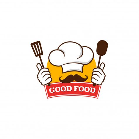 Good food logo template Premium Vector | Premium Vector #Freepik #vector #background #logo #food #business Food And Restaurant, Restaurant Logo, Food Logo, Premium Vector, Good Food, Chef, Restaurant, Design, Logos