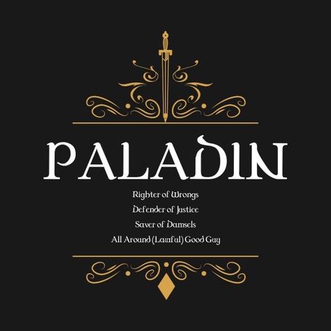 Paladin Aesthetic, Dungeons And Dragons Paladin, Dnd Design, Tiefling Paladin, Dnd Paladin, Class Poster, D&d Dungeons And Dragons, Valerian, Dragon Slayer