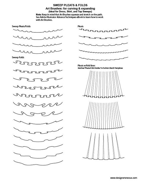 how to draw gather on Illustrator Sketchy Illustration, Skirt Drawing, Tech Drawing, Adobe Illustrator Brushes, Technical Flats, Illustrator Fashion, Fashion Design Inspiration, Fashion Process, Detail Couture