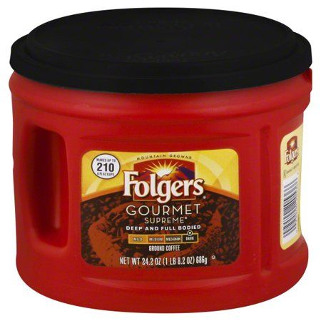 Folgers Gourmet Supreme Dark Ground Coffee, 24.2 oz