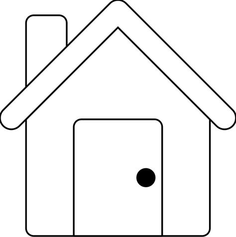 Free Free Images Of Houses, Download Free Clip Art, Free Clip Art on Clipart Library Turkey Outline, House Outline, Shape Coloring Pages, House Clipart, House Template, Free Clipart Images, Architecture Model Making, House Drawing, Black House Exterior