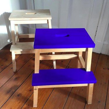 Cama Ikea Kura, Cane Bedside Tables, Ikea Bekvam, Cama Ikea, Painted Stools, Living Room Pieces, Ikea Ideas, Furniture Design Sketches, Macrame Headboard