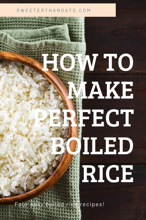 Boiled Rice Recipes, Boil Rice, Quick Rice, Vegan Risotto, Boiled Rice, Vegan Essentials, Cooking Basmati Rice, Cooking Rice, How To Boil Rice