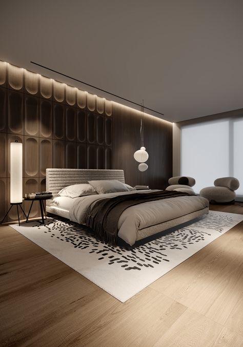 BG_BD4 on Behance Luxury Master Bedrooms Decor Modern, 16 Sqm Bedroom, Luxury Accent Wall, Bedroom Interior Design Luxury Master Suite, Bedback Designs, Bedroom False Ceiling Design 2024, Behance Bedroom Luxury, Luxury Bedroom Design Master Suite, False Ceiling Master Bed