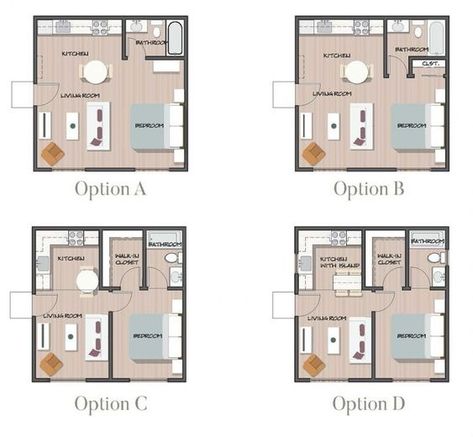 350 Sq Ft Studio Apartment Ideas, 350 Sq Ft Studio, 400 Sq Ft Studio, Adu Floor Plans 400 Sq Ft, Luxury Studio Apartment Floor Plans, Big One Bedroom Apartment Floor Plan, 1 Bedroom Apartment Floor Plan Luxury, Studio Apartment Blueprint, Studio Apartment Floor Plans