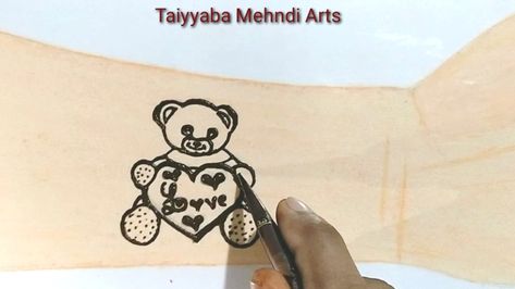 Learn how to draw teddy bear Mehndi designs Teddy Bear Mehndi Design, Mehndi Designs Tattoo, Tattoo Mehndi Designs, Tattoo Mehndi, Cute Teddy Bear, Cute Teddy, Mehndi Art, Cute Teddy Bears, Learn How To Draw